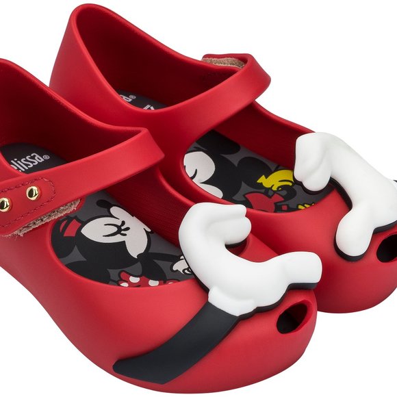 New Mini Melissa Disney Micky Heart Hands Shoes - Picture 2 of 9